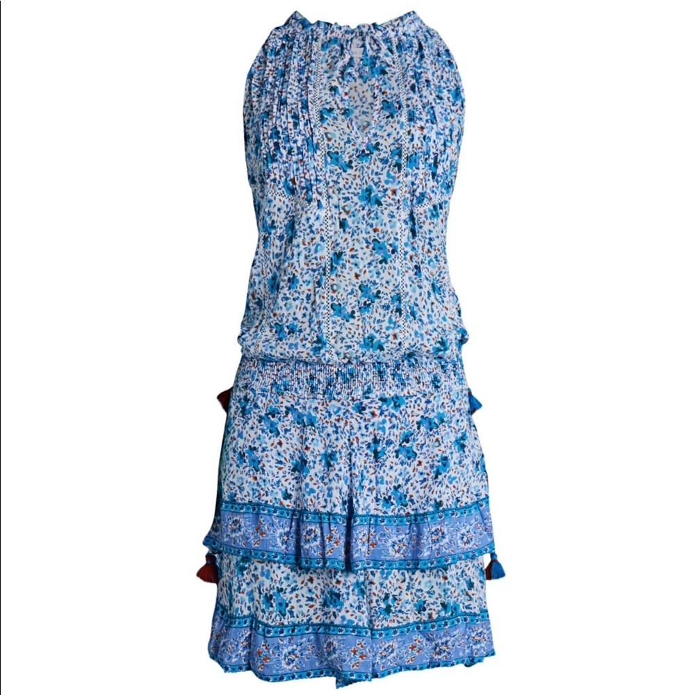 Poupette St Barth Floral Ruffle Mini Dress